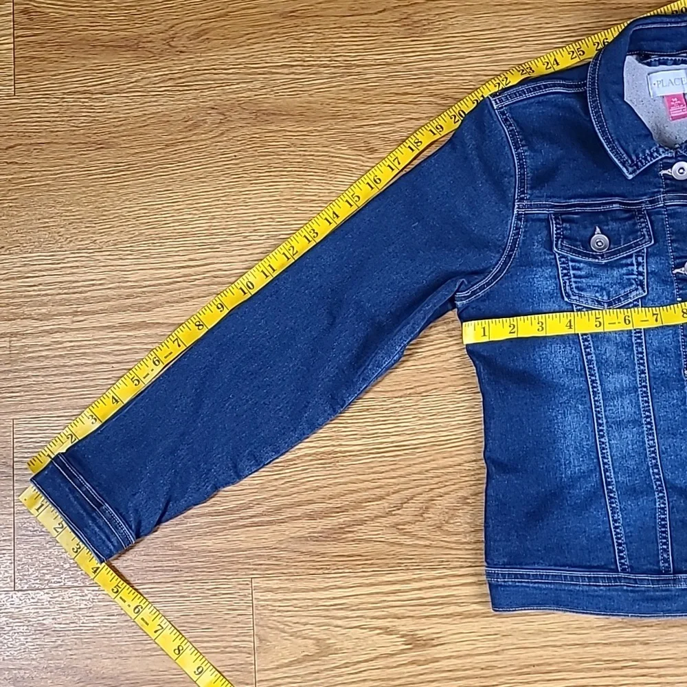 PLACE 14, XL, TG GIRLS 2020 BUTTON DENIM STRECH 2 POCKET LIKE NEW TRUCKER JACKET